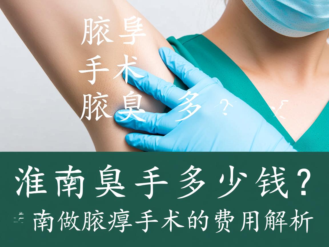淮南腋臭手术多少钱？淮南做腋臭手术的费用解析
