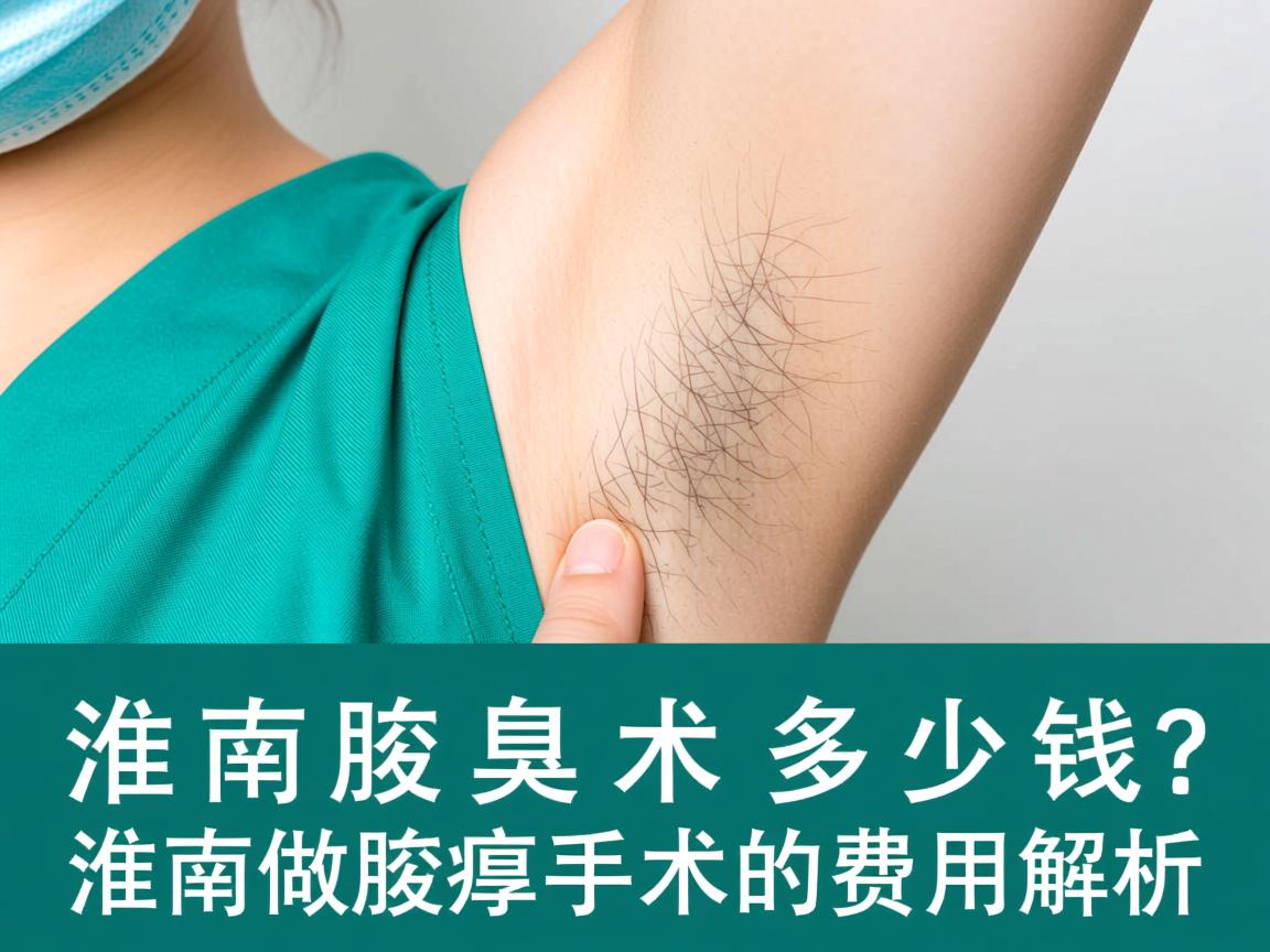 淮南腋臭手术多少钱？淮南做腋臭手术的费用解析