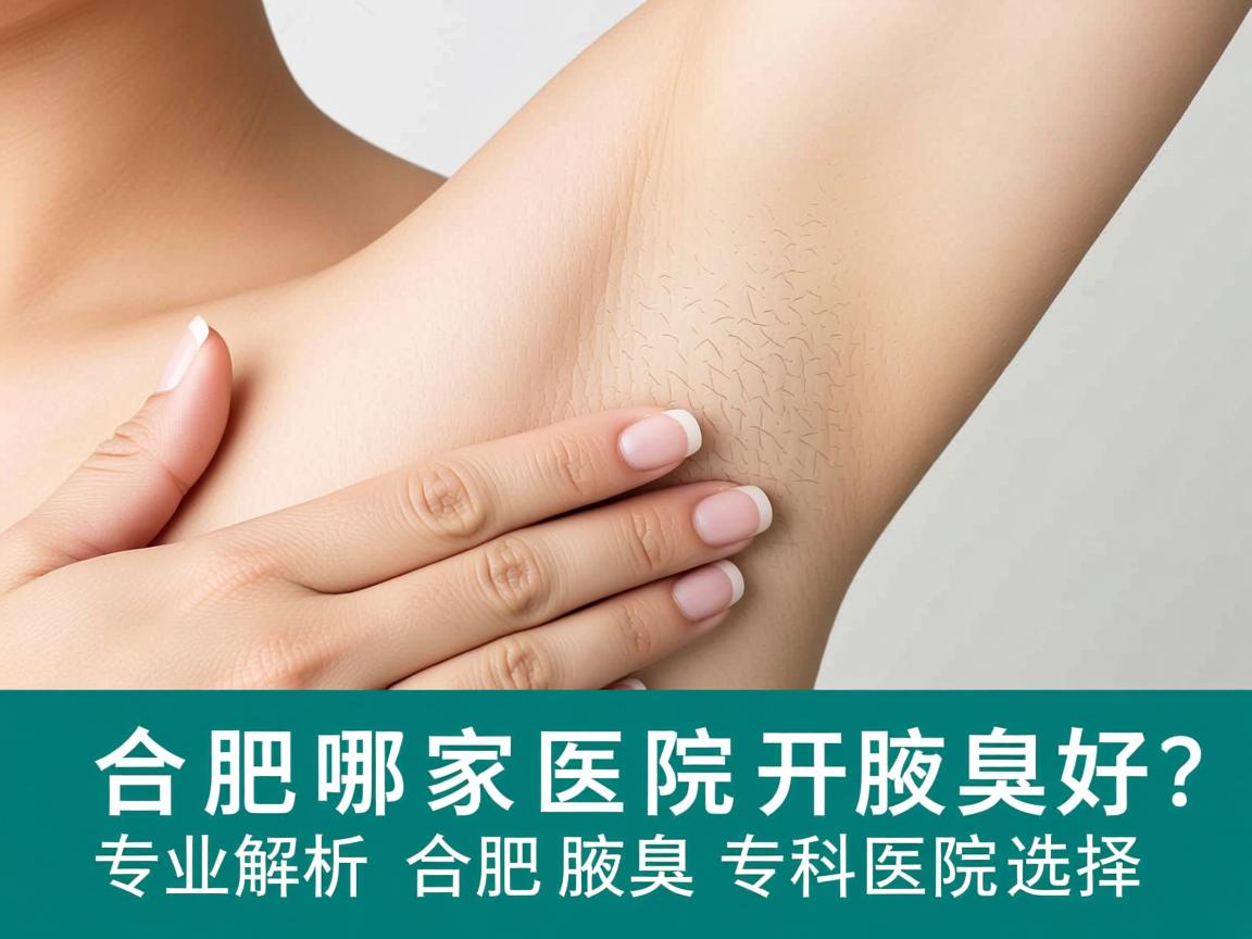 合肥哪家医院开腋臭好？专业解析合肥腋臭专科医院选择