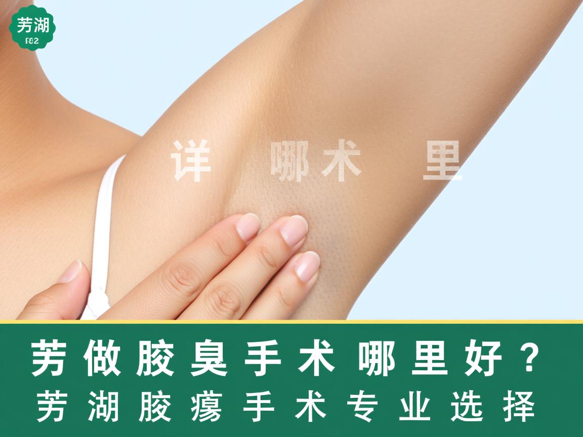 芜湖做腋臭手术哪里好？详解芜湖腋臭手术专业选择