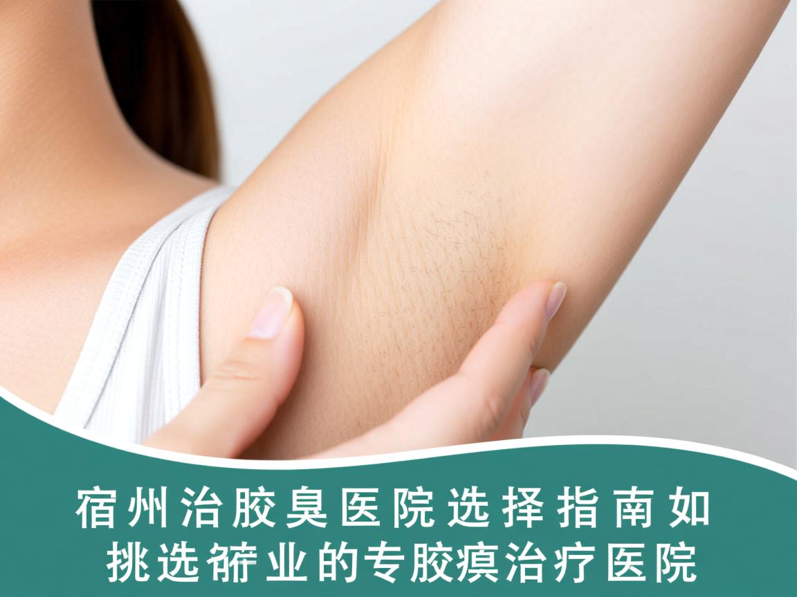宿州治腋臭医院选择指南，如何挑选宿州专业的腋臭治疗医院
