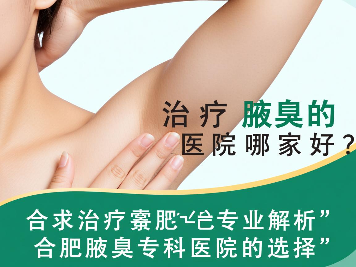 合肥治疗腋臭的医院哪家好？专业解析合肥腋臭专科医院的选择