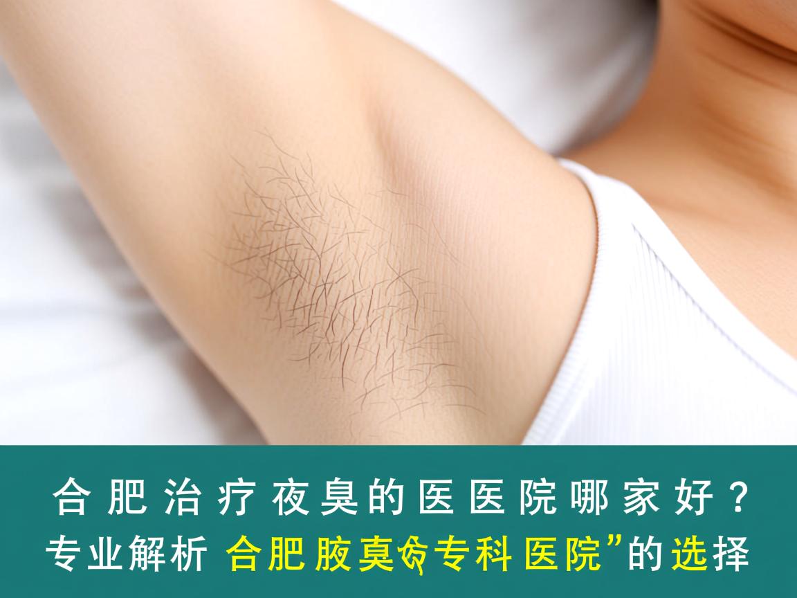 合肥治疗腋臭的医院哪家好？专业解析合肥腋臭专科医院的选择