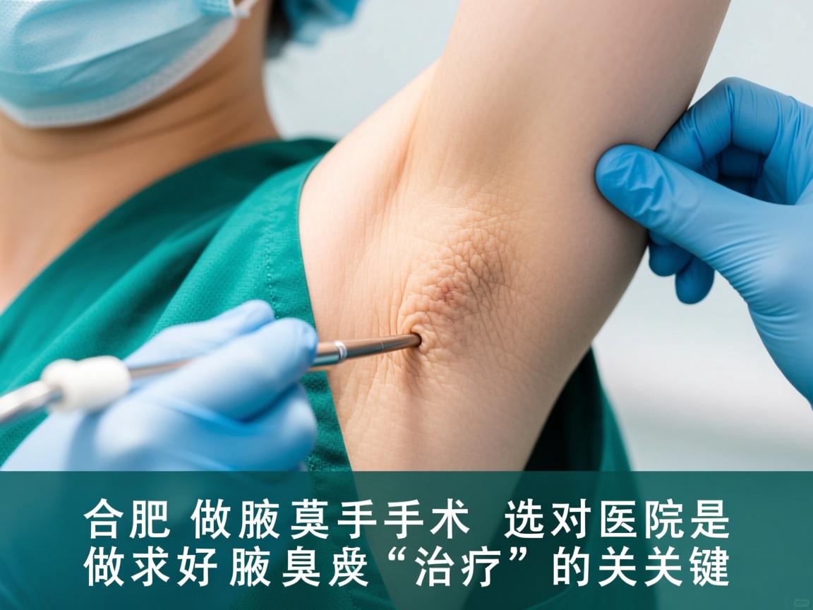 合肥做腋臭手术，选对医院是做好腋臭治疗的关键