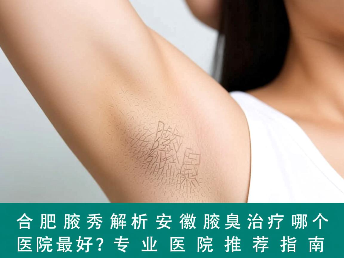 合肥腋秀解析，安徽腋臭治疗哪个医院最好？专业医院推荐指南