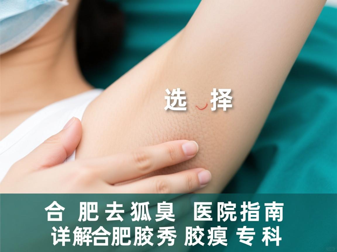 合肥去狐臭医院选择指南，详解合肥腋秀腋臭专科