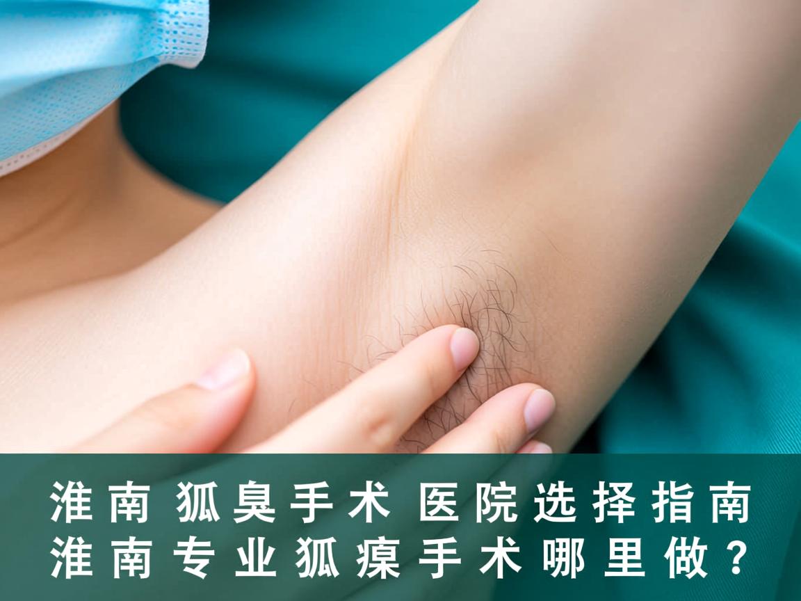 淮南狐臭手术医院选择指南，淮南专业狐臭手术哪里做？