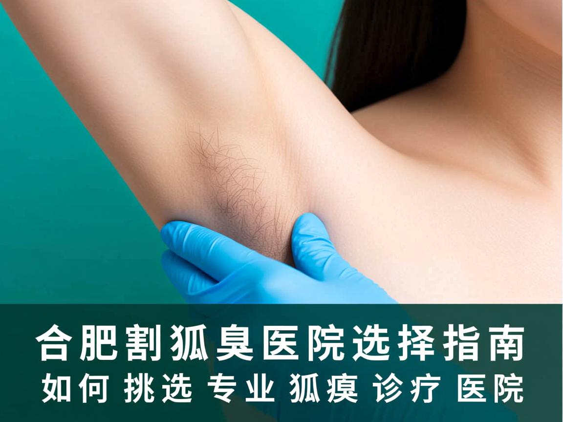 合肥割狐臭医院选择指南，如何挑选专业狐臭诊疗医院