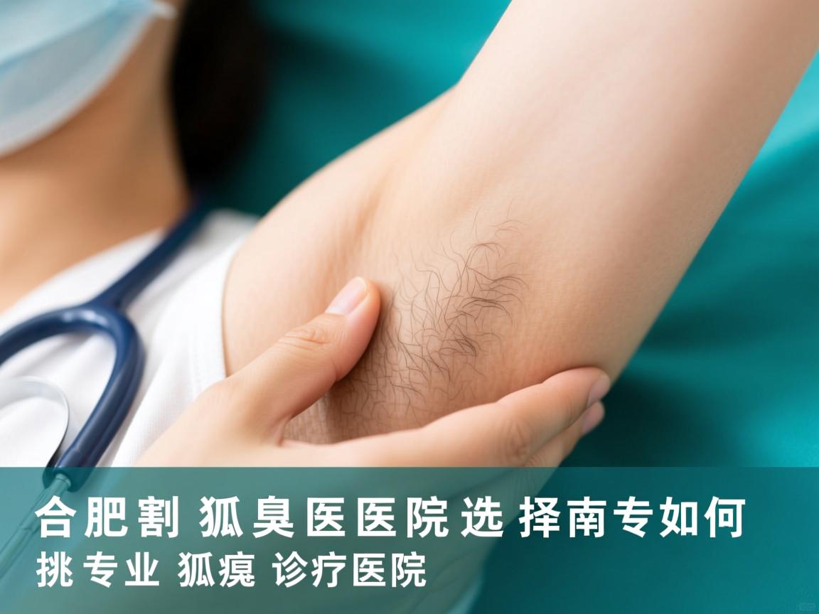 合肥割狐臭医院选择指南，如何挑选专业狐臭诊疗医院