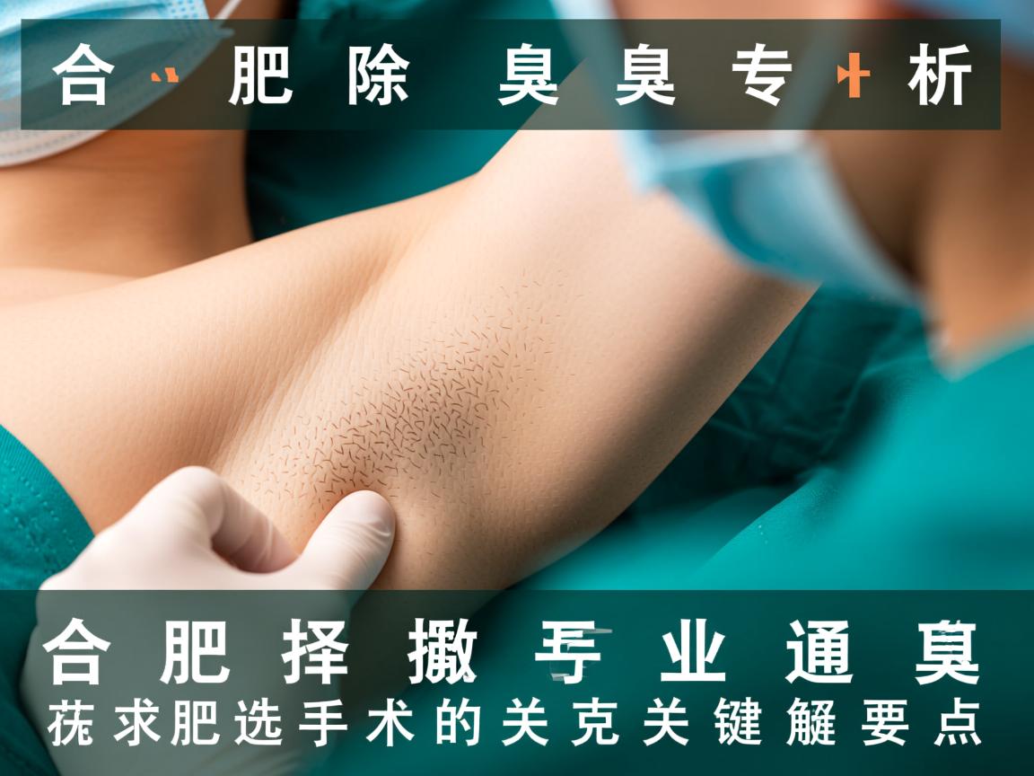 合肥除腋臭专业解析，在合肥选择除腋臭手术的关键要点