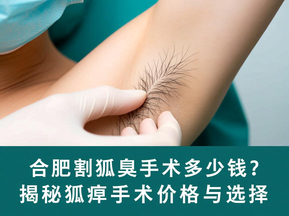 合肥割狐臭手术多少钱？揭秘狐臭手术价格与选择