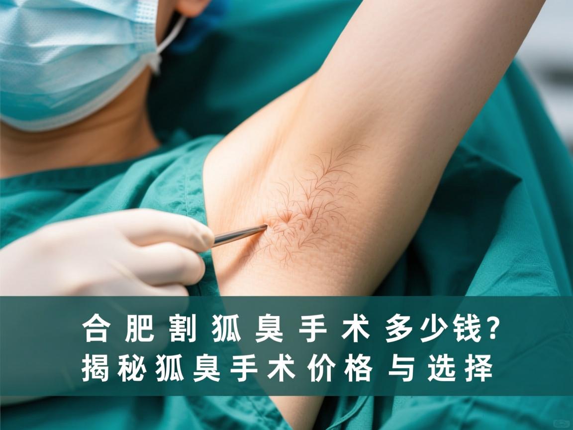 合肥割狐臭手术多少钱？揭秘狐臭手术价格与选择