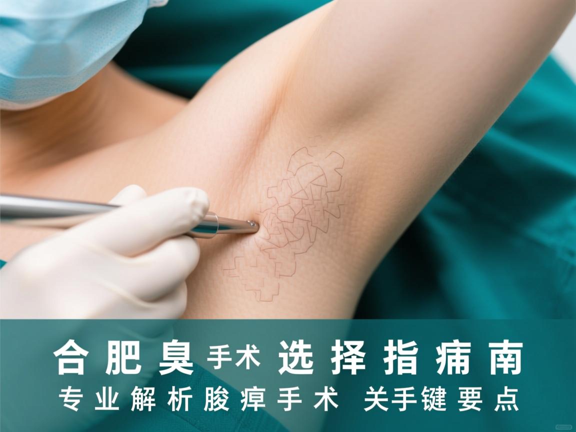 合肥腋臭手术选择指南，专业解析腋臭手术的关键要点