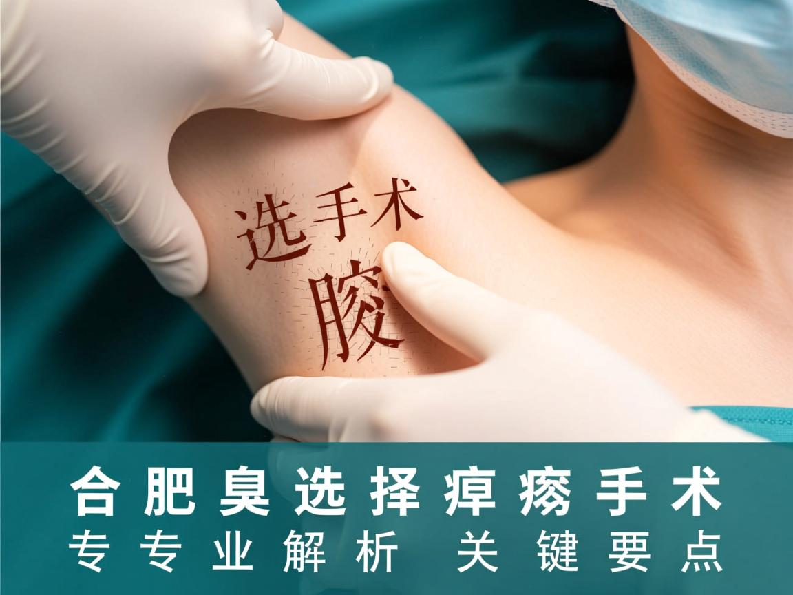 合肥腋臭手术选择指南，专业解析腋臭手术的关键要点