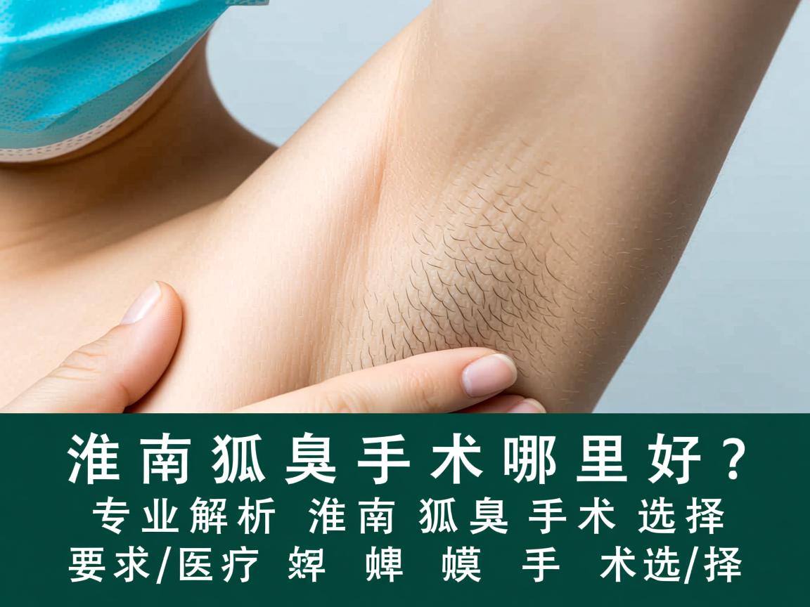 淮南狐臭手术哪里好？专业解析淮南狐臭手术选择