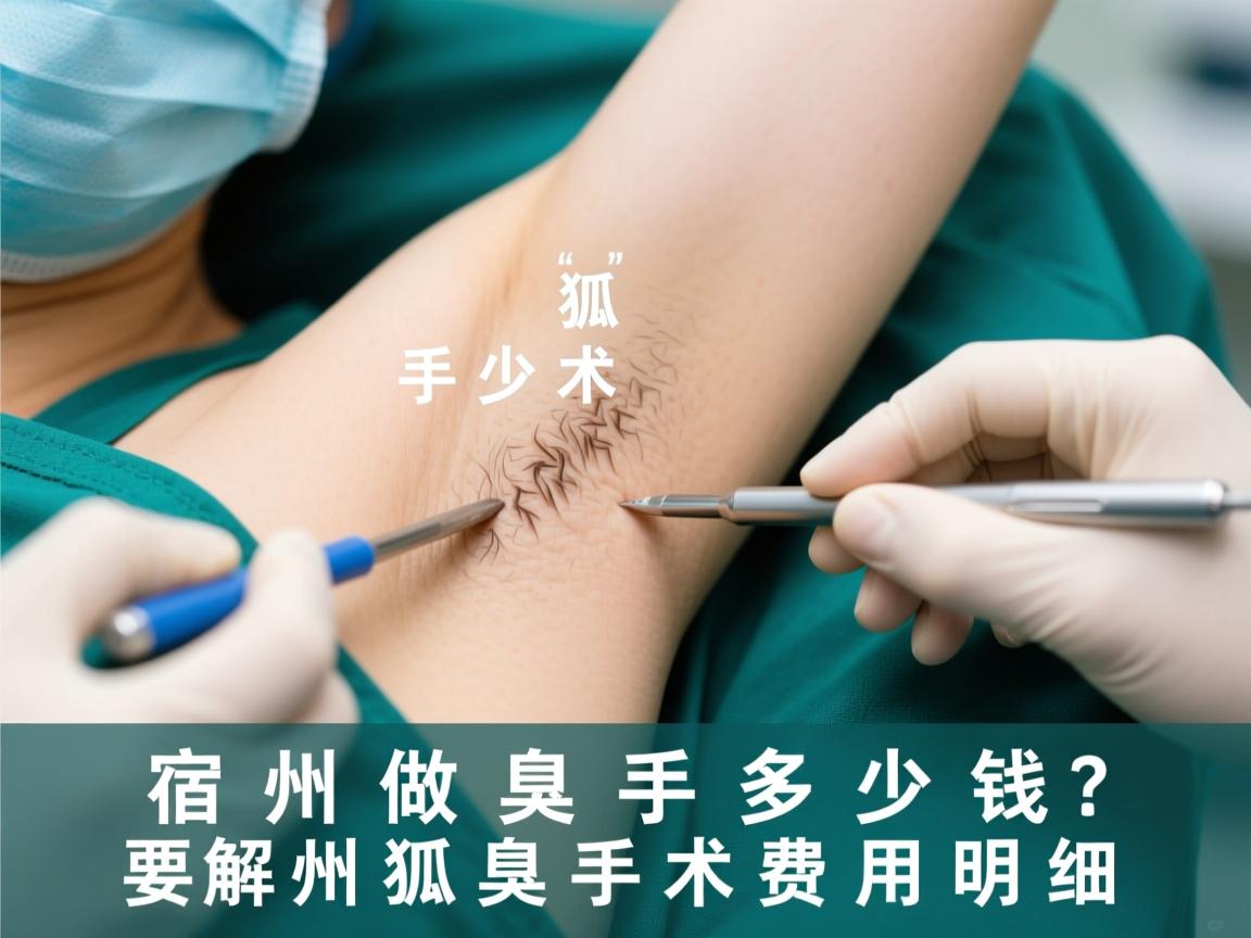 宿州做狐臭手术多少钱？解析宿州狐臭手术费用明细