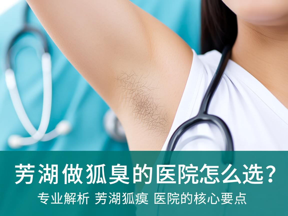 芜湖做狐臭的医院怎么选？专业解析芜湖狐臭医院的核心要点