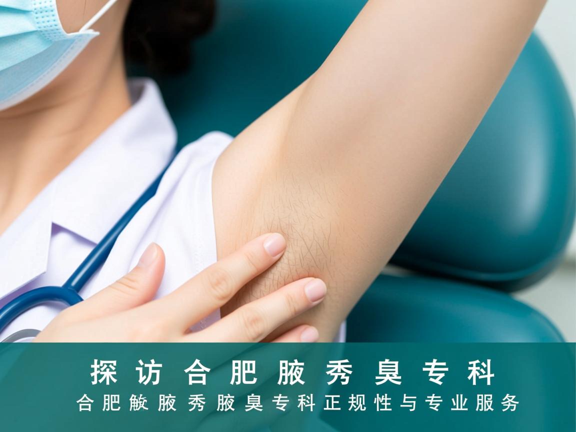 探访合肥腋秀腋臭专科，解析合肥腋秀腋臭专科正规性与专业服务