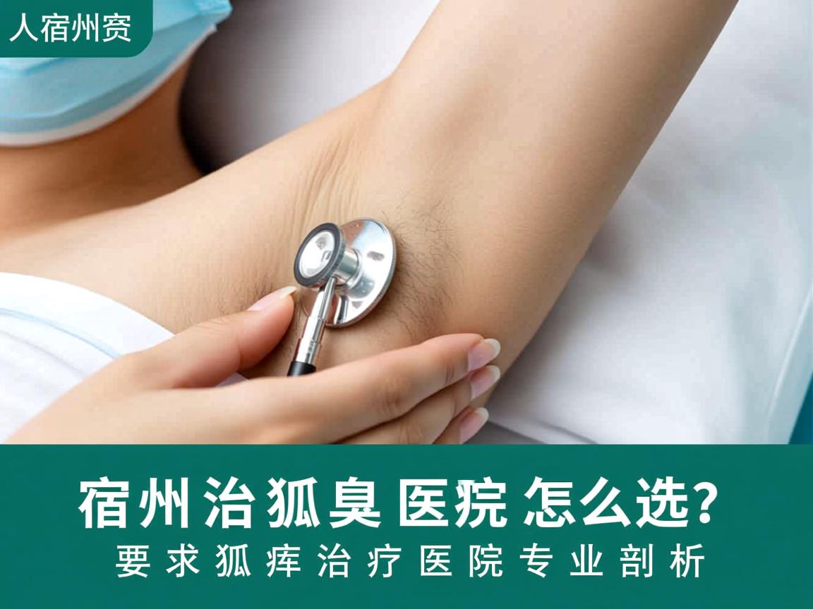 宿州治狐臭医院怎么选？宿州狐臭治疗医院专业剖析