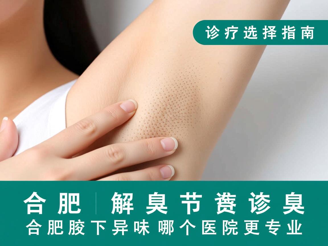 合肥腋臭诊疗选择指南，解析合肥腋下异味哪个医院更专业
