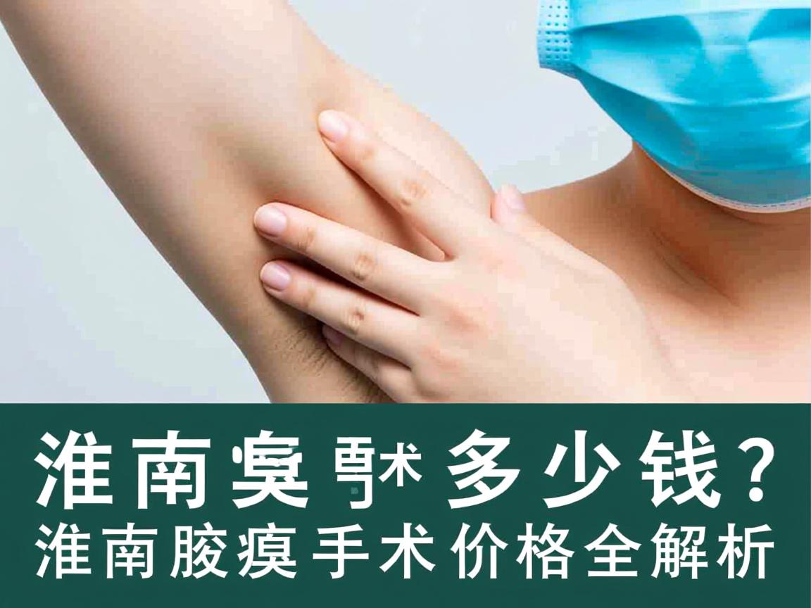 淮南腋臭手术多少钱？淮南腋臭手术价格全解析