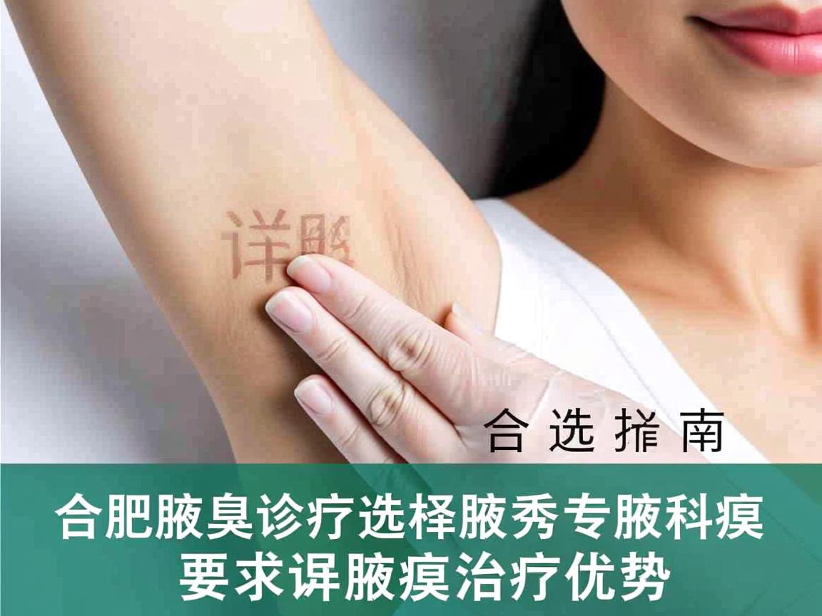 合肥腋臭诊疗选择指南，详解合肥腋秀专科的腋臭治疗优势