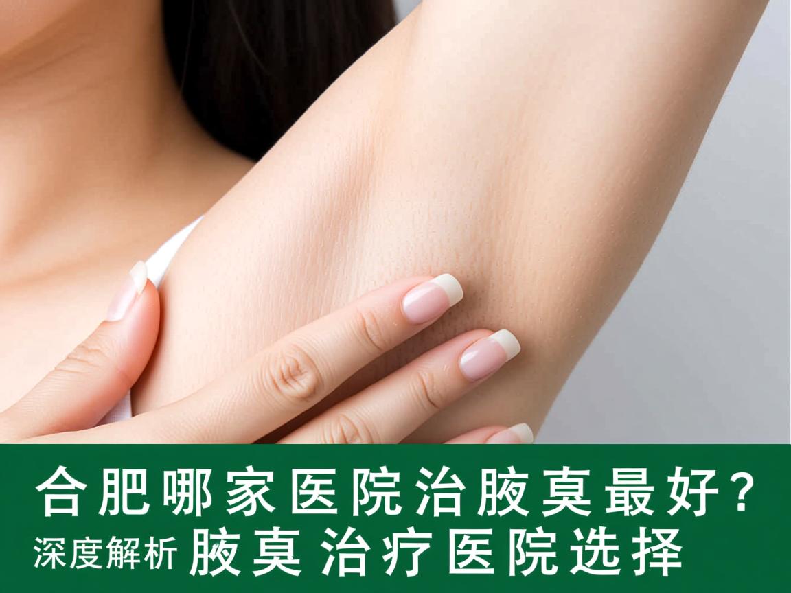 合肥哪家医院治腋臭最好？深度解析腋臭治疗医院选择