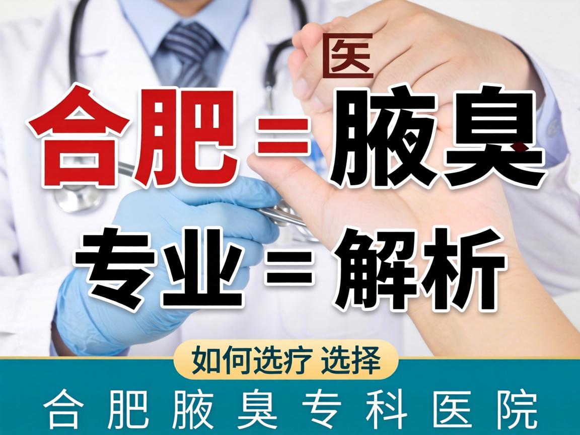 合肥腋臭医院专业解析，如何选择合肥腋臭专科医院