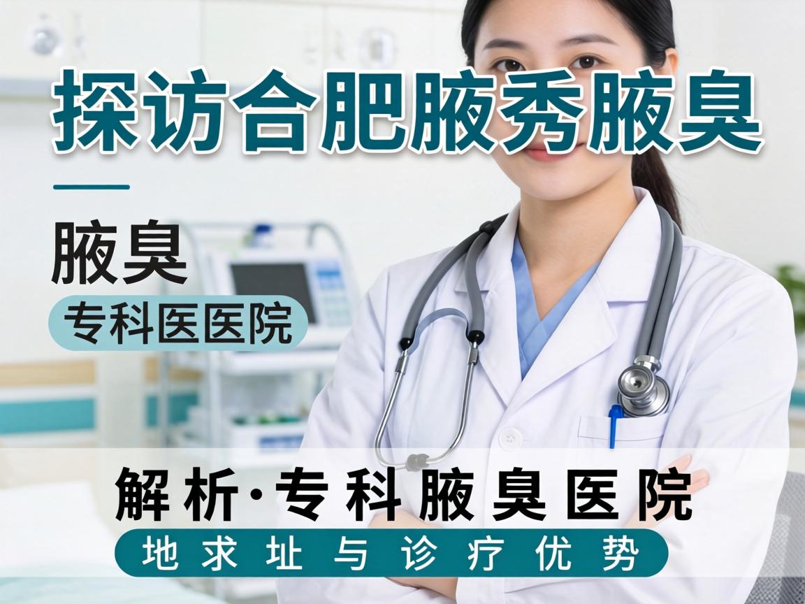 探访合肥腋秀腋臭专科医院，解析腋臭专科医院地址与诊疗优势