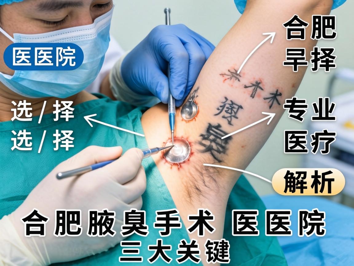 合肥腋臭手术医院专业解析，选择合肥腋臭手术医院的三大关键
