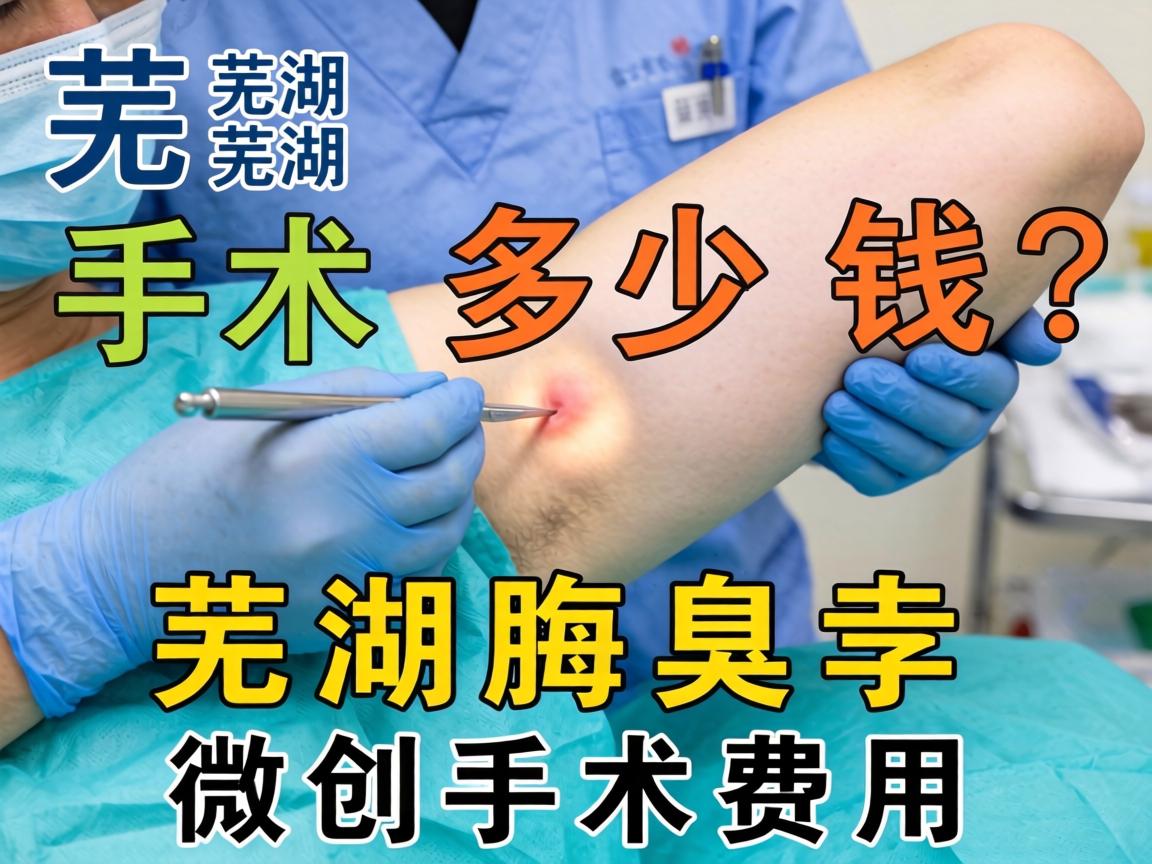 芜湖腋臭手术多少钱？详解芜湖腋臭微创手术费用