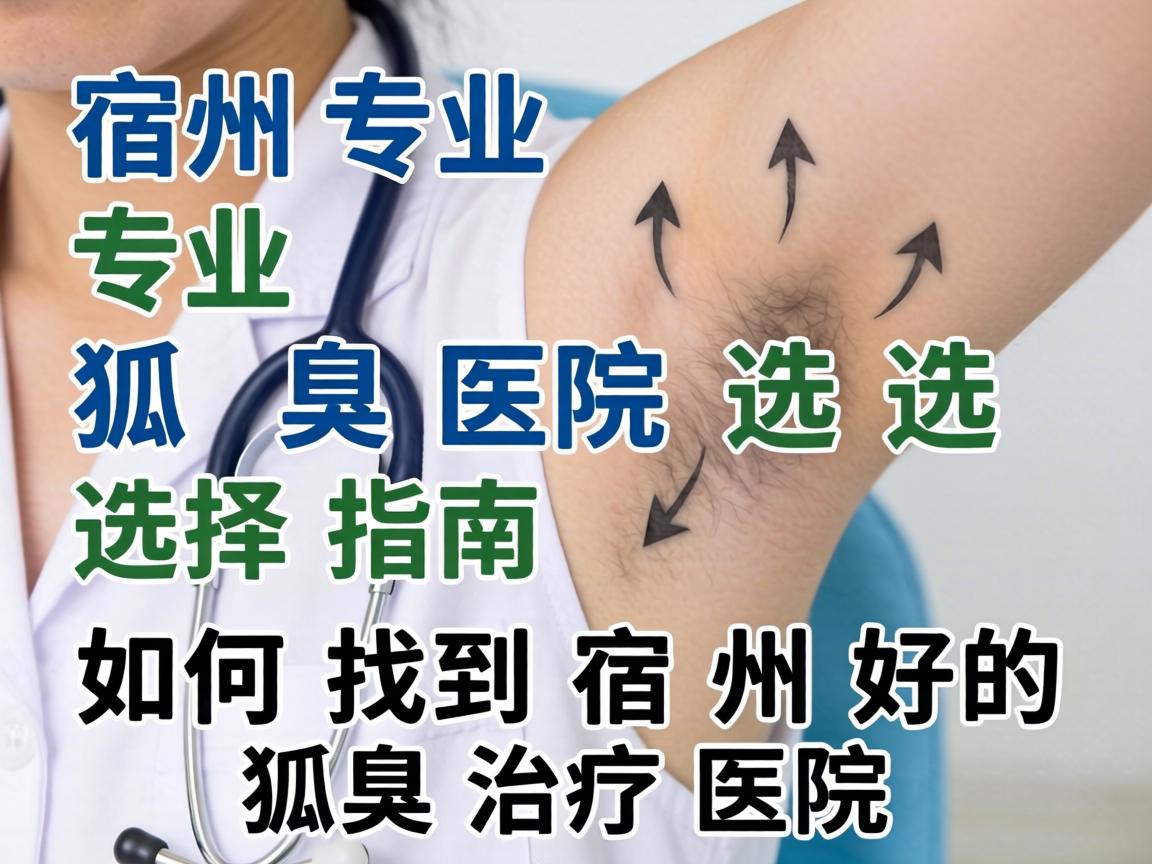 宿州专业狐臭医院选择指南，如何找到宿州好的狐臭治疗医院