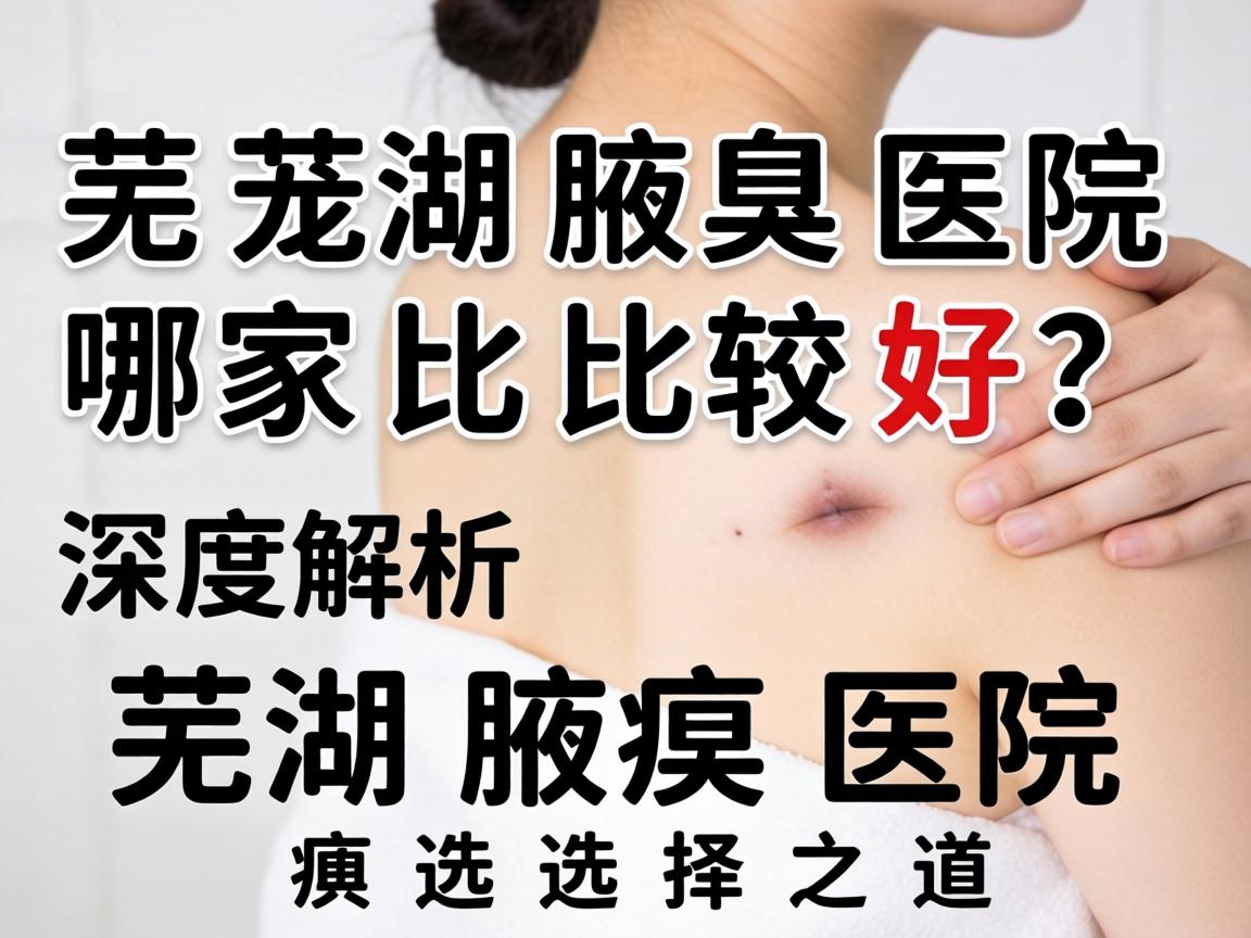 芜湖腋臭医院哪家比较好？深度解析芜湖腋臭医院选择之道