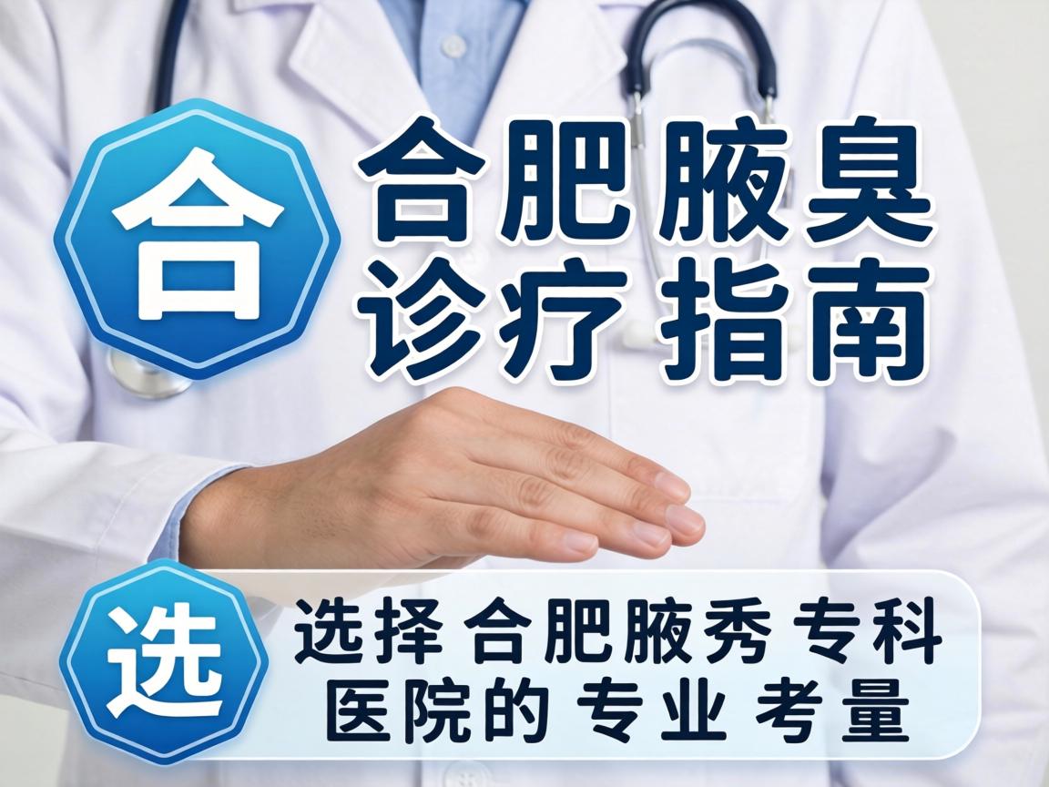合肥腋臭诊疗指南，选择合肥腋秀专科医院的专业考量