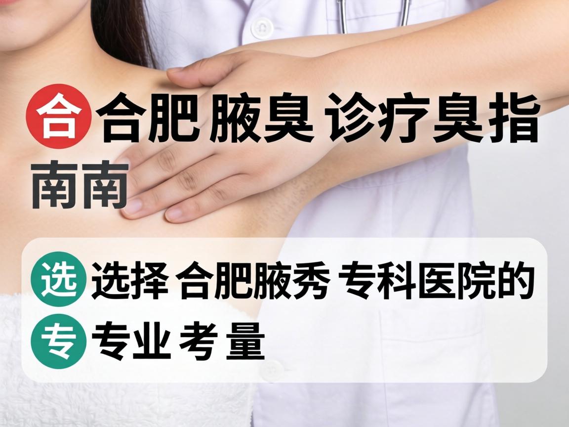 合肥腋臭诊疗指南，选择合肥腋秀专科医院的专业考量
