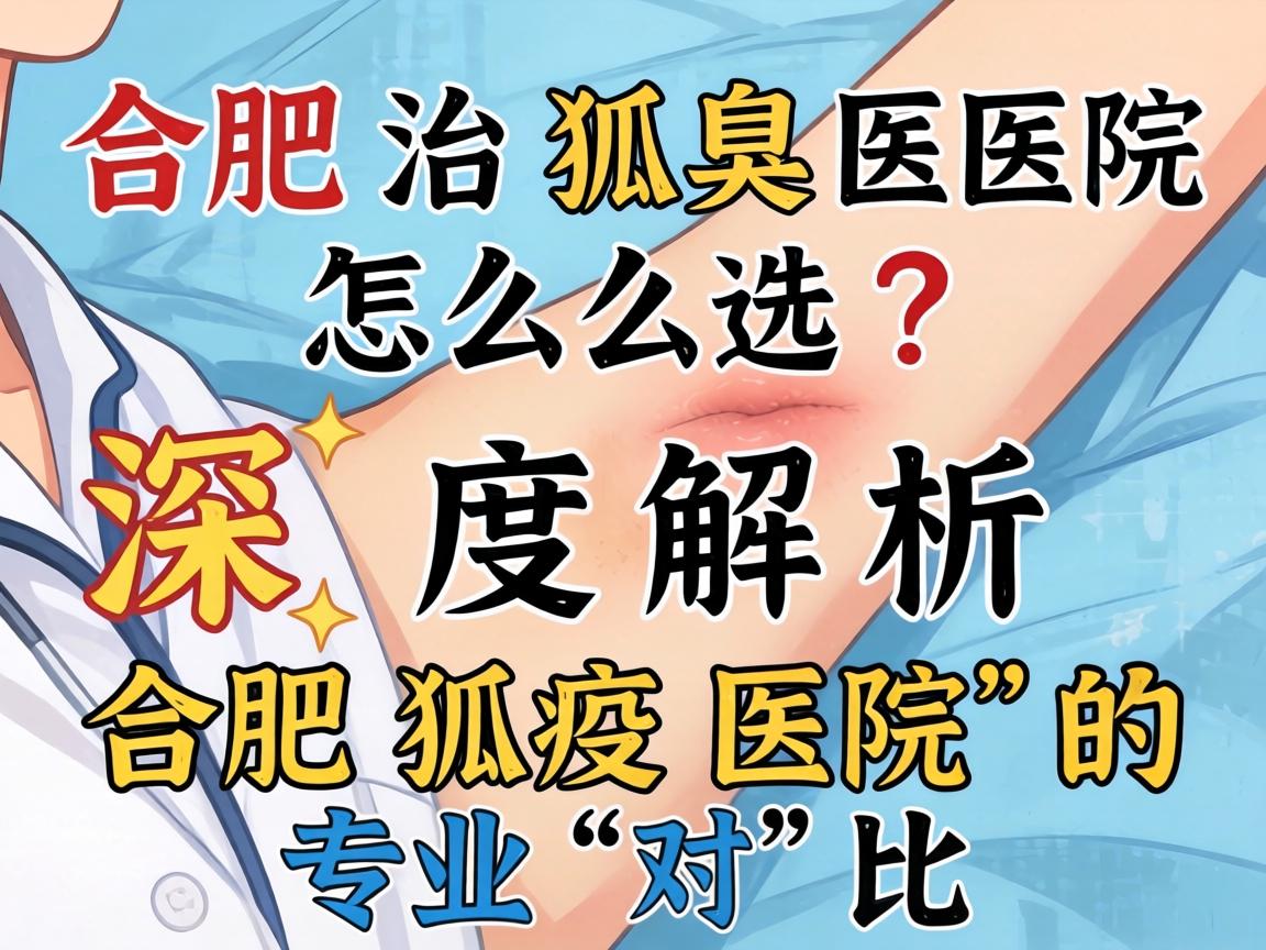 合肥治狐臭医院怎么选？深度解析合肥狐臭医院的专业对比