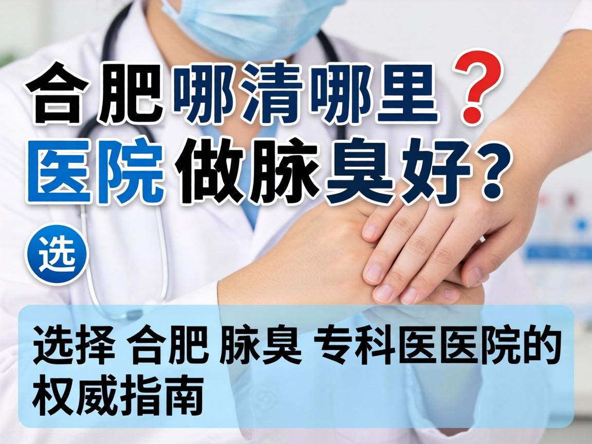 合肥哪里医院做腋臭好？选择合肥腋臭专科医院的权威指南