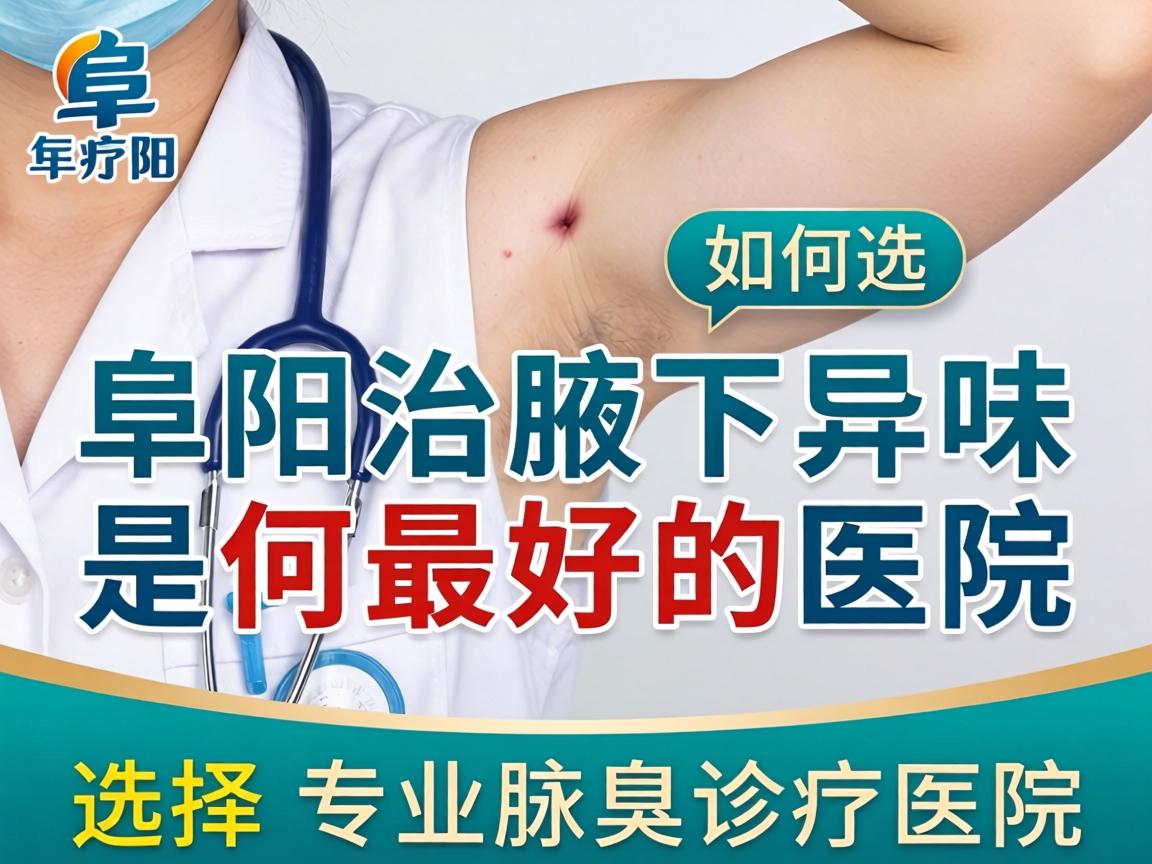 阜阳治腋下异味最好的医院，如何选择专业腋臭诊疗医院
