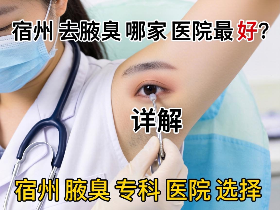 宿州去腋臭哪家医院最好？详解宿州腋臭专科医院选择