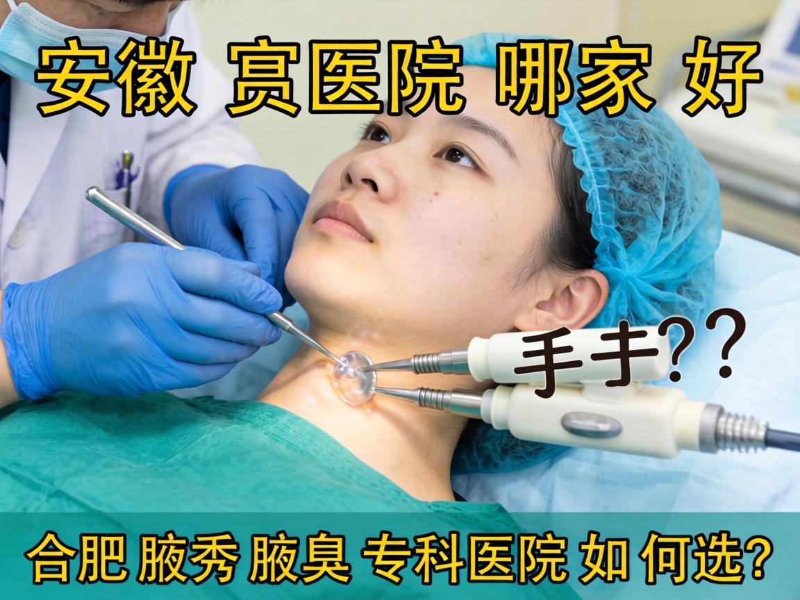 安徽腋臭手术医院哪家好？合肥腋秀腋臭专科医院如何选？