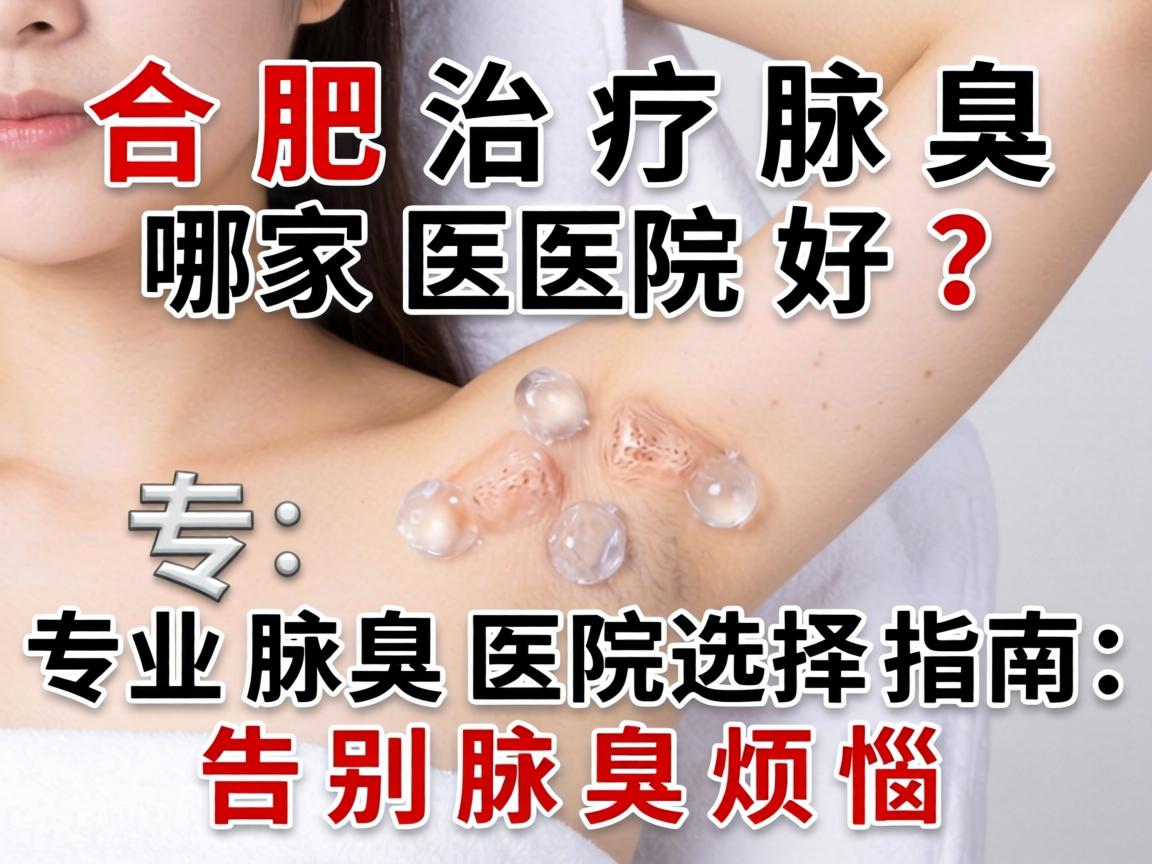 合肥治疗腋臭哪家医院好？专业腋臭医院选择指南，告别腋臭烦恼