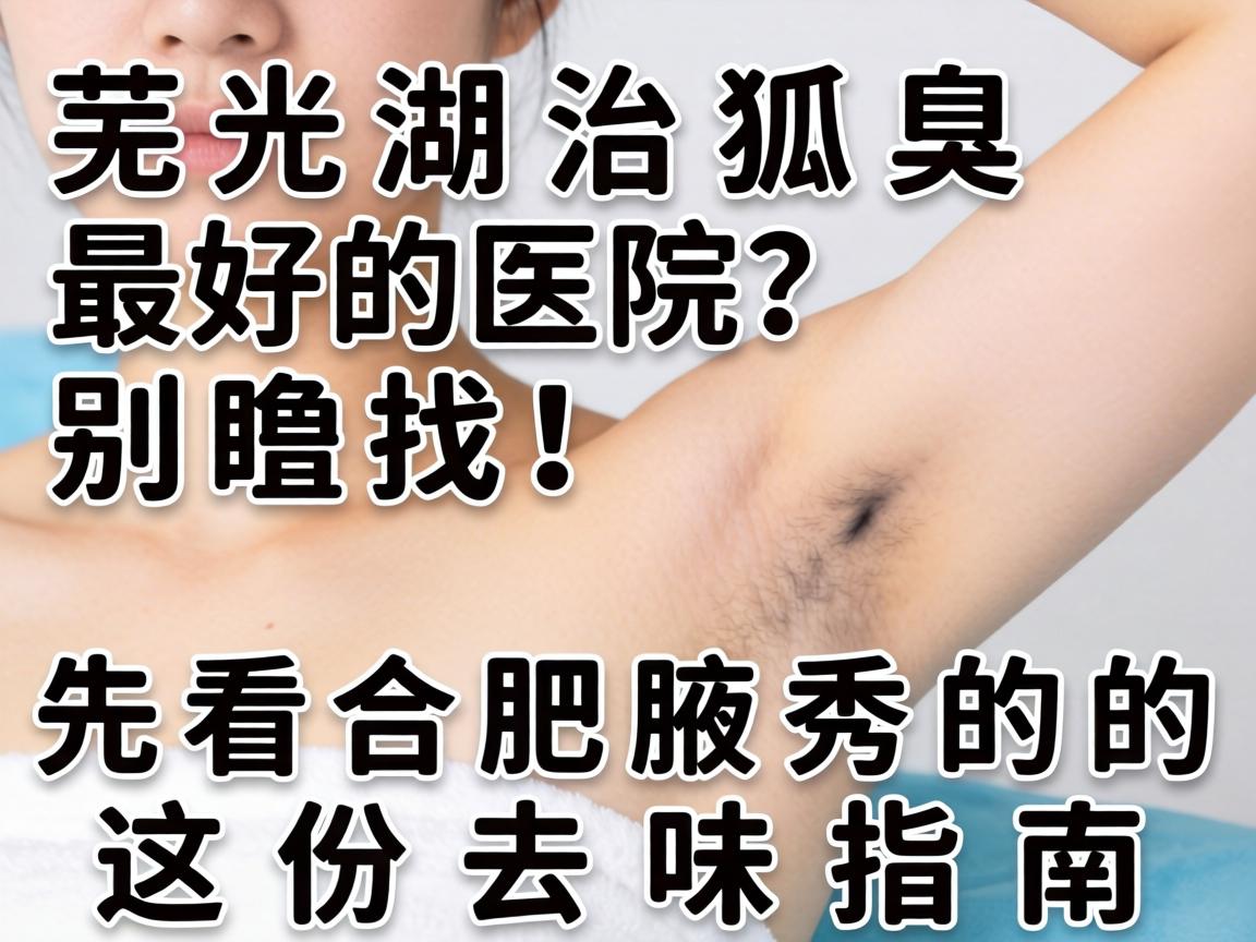 芜湖治狐臭最好的医院？别瞎找！先看合肥腋秀的这份去味指南