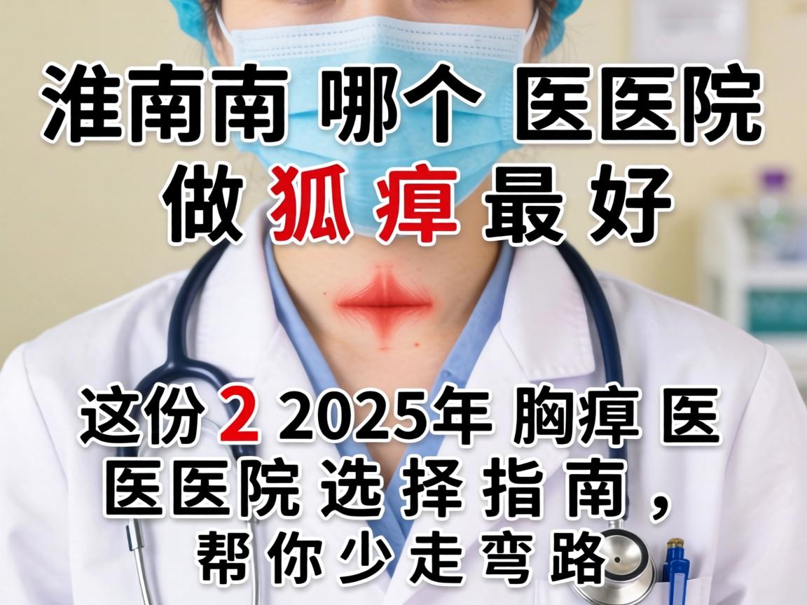 淮南哪个医院做狐臭最好？这份2025年腋臭医院选择指南，帮你少走弯路