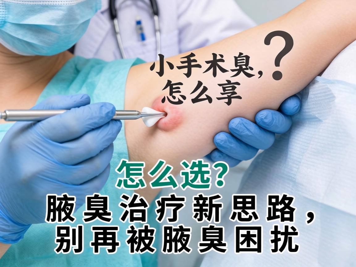 腋臭手术怎么选？腋臭治疗新思路，别再被腋臭困扰