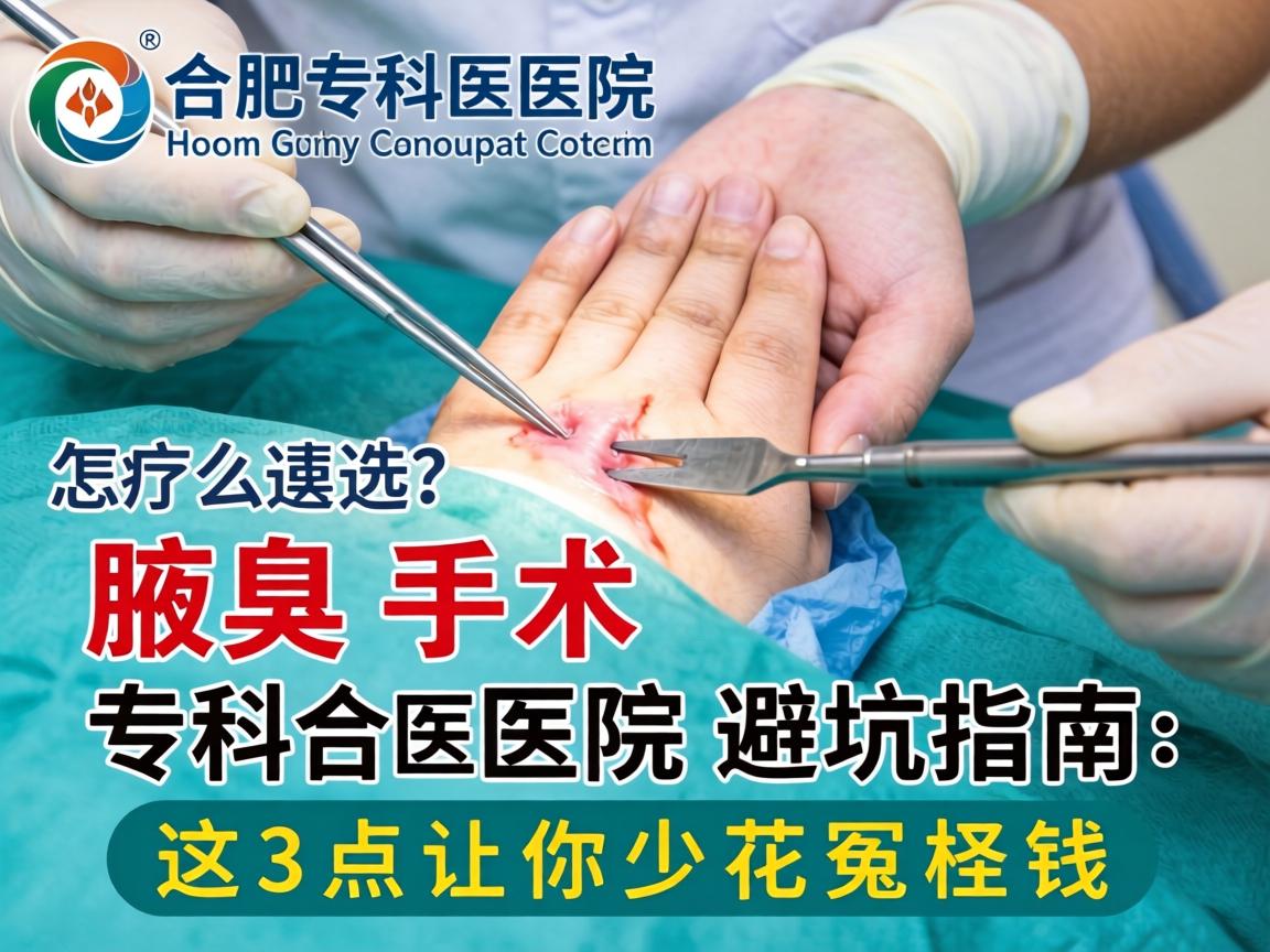 合肥腋臭手术专科医院怎么选？腋臭手术专科医院避坑指南，这3点让你少花冤枉钱