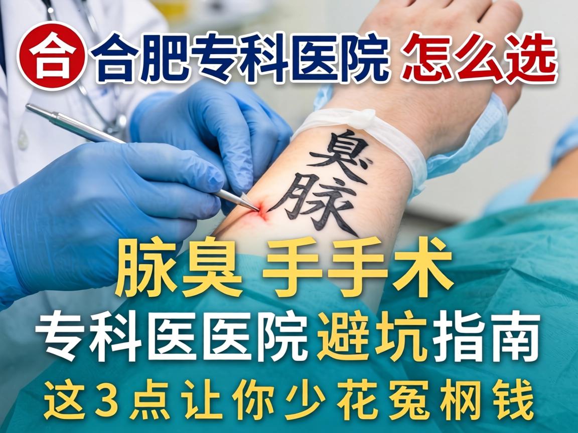 合肥腋臭手术专科医院怎么选？腋臭手术专科医院避坑指南，这3点让你少花冤枉钱