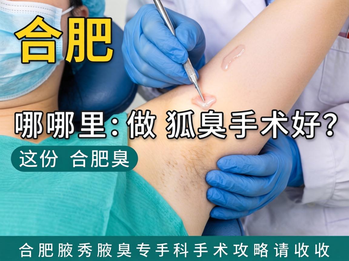 合肥哪里做狐臭手术好？这份合肥腋秀腋臭专科手术攻略请收好