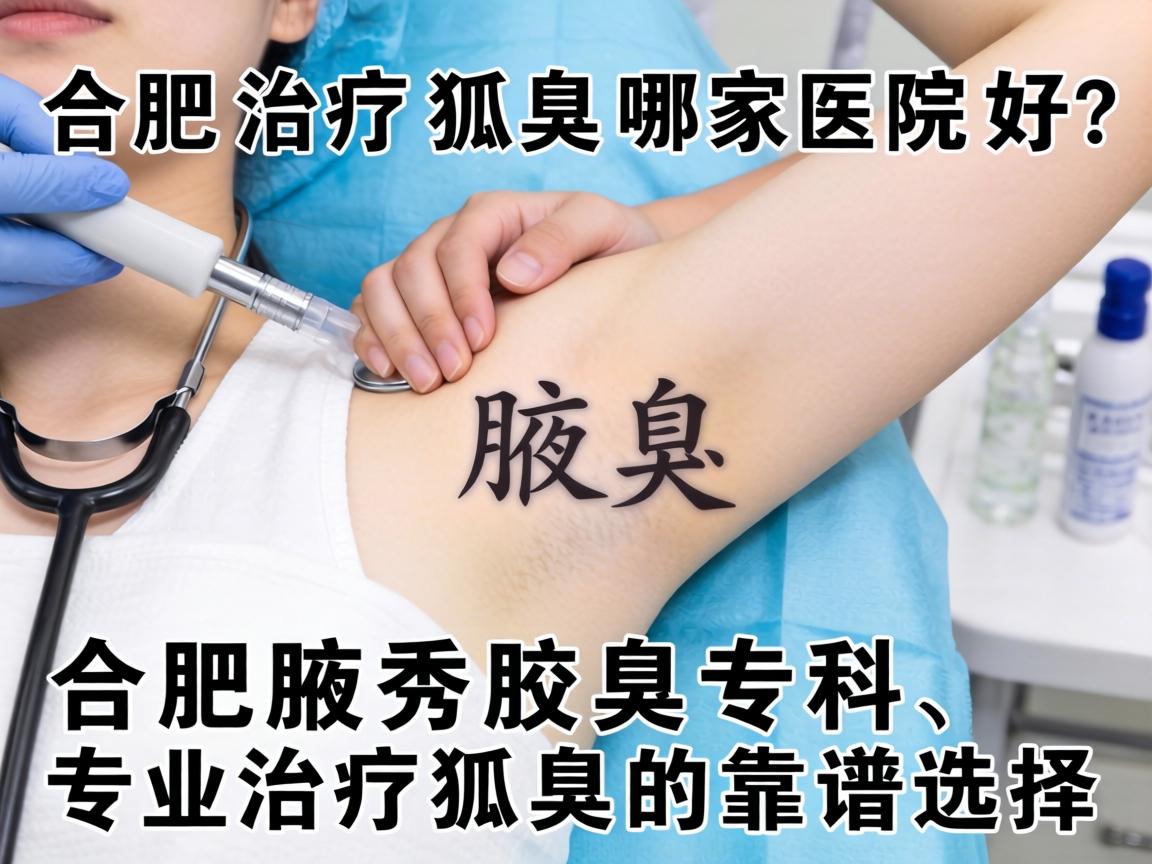 合肥治疗狐臭哪家医院好？合肥腋秀腋臭专科，专业治疗狐臭的靠谱选择