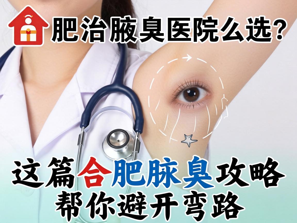 合肥治腋臭医院怎么选？这篇合肥腋臭攻略帮你避开弯路