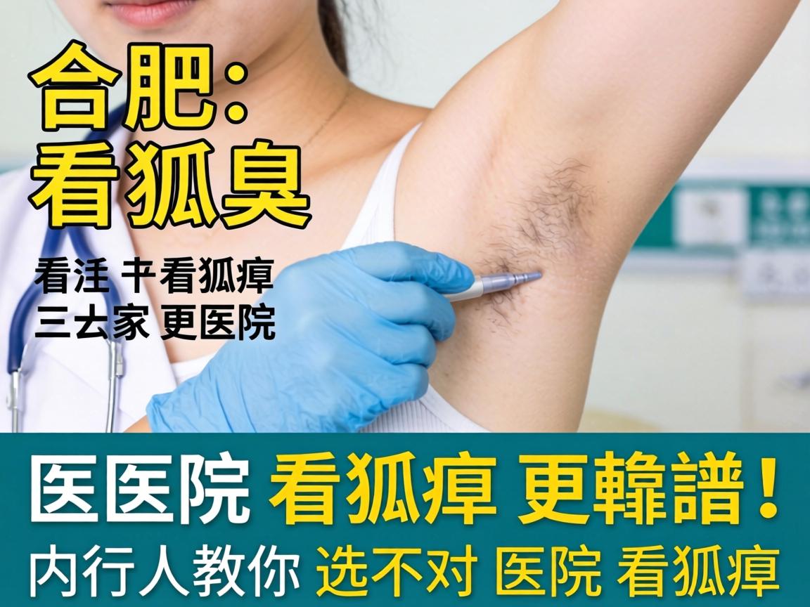 合肥看狐臭，这三家医院看狐臭更靠谱！内行人教你选对医院看狐臭